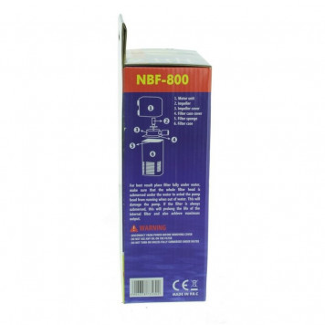 Внутренний фильтр для аквариума Aqua Nova NBF-800 800л/ч (NBF-800)-1