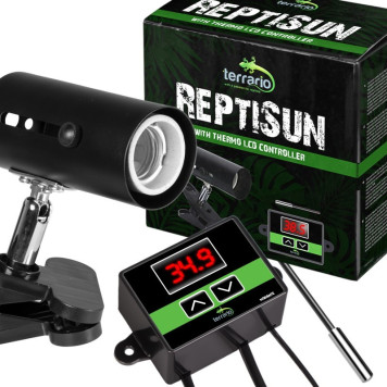 Світильник з затискної ручкою і термостатом ReptiSun Temperature Control 200W-5