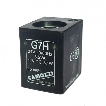 Котушка для електроклапана 3,1W Camozzi DC 12V/AC 24V (G7H)