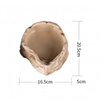 Миска для води або купання Repti-Zoo M 20x16x5см см керамічна (ERB09M)-2
