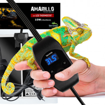 Нагрівальний мат з термостатом Terrario Amarillo 10W 20x30см-7
