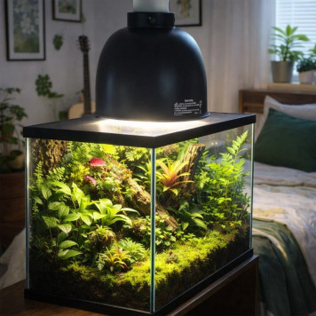Світильник глибокий рефлекторний Terrario LUNOONE 2.0 E27 100W для локального обігріву тераріумів-3
