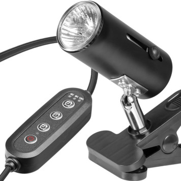 Світильник з затискної ручкою і таймером Terrario ReptiSun Time Control 200W-7