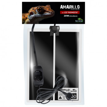 Нагрівальний мат з термостатом Terrario Amarillo 20W 42x28см-1