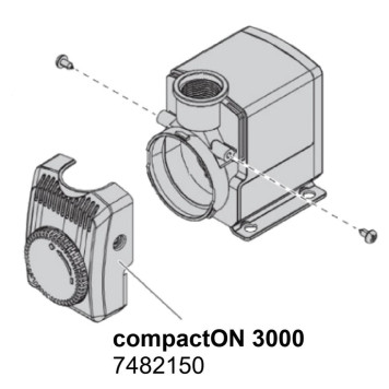 Кришка насоса для EHEIM compactON 3000 з регулятором (7482150)-2