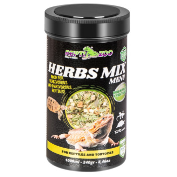 Рослинна суміш для рептилій і черепах Repti-Zoo Herbs Mix Menu 1000мл.-2