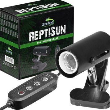 Світильник з затискної ручкою і таймером Terrario ReptiSun Time Control 200W-1