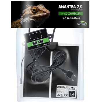 Нагрівальний мат з термостатом Terrario Amantea 2.0 14W 28x28см-8