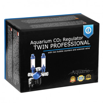 Редуктор CO2 Aquario BLUE TWIN Professional з електроклапаном на два виходи-1