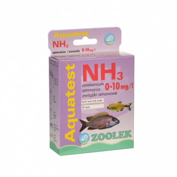 Тест вмісту амонію - аміаку (NH3/NH4+) Zoolek Aquatest NH3 (1050)-1