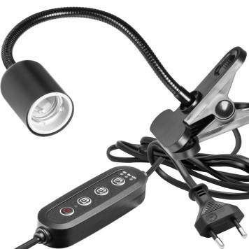 Світильник довгий з затискної ручкою і таймером Terrario Long ReptiSun Time Control 200W-6