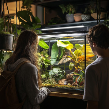 Світильник LED 60-70см для тераріумів з контролером часу Terrario ReptoRay 18W-2