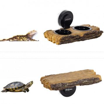 Підвісна подвійна рампа, миска Repti-Zoo Turtle Ramp 2в1 (TB09)-2