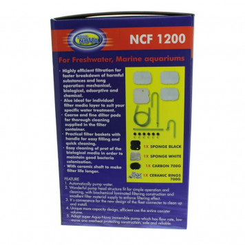 Зовнішній фільтр Aqua Nova до 400л. 1200л/год (NCF-1200)-3
