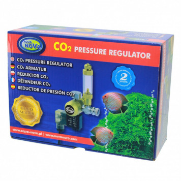Редуктор CO2 Aqua Nova NCO2-REG з лічильником бульбашок і електромагнітним клапаном-1