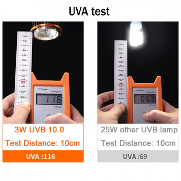 Лампа ультрафіолетова UVA/UVB Terrario Reptile's LED UVB 10.0 3W-6