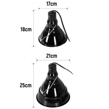 Світильник глибокий рефлекторний Repti-Zoo 2in1 Big Multi Dome 200W (RL19)-6