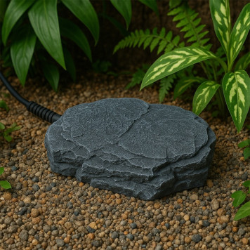 Нагрівальний камінь з регулятором температури Repti-Zoo Dimmer Heat Rock 8W 18×14×3 см (AHR0608P) для тераріумів-1