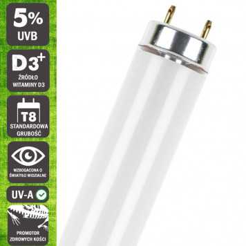 Люмінесцентна лампа Komodo Forest Sunlight Т8 10W 5.0 UVB (82286)-2