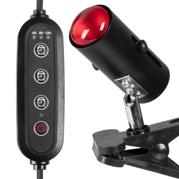 Світильник з затискної ручкою і таймером Terrario ReptiSun Time Control 200W