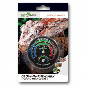 Гігрометр - термометр аналоговий Repti-Zoo Glowing Thermo / Hygrometer (RHT04)-1