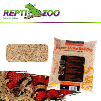Субстрат з тополі Repti-Zoo Aspen Snake Bedding 2,4 л (SB001) для змій та копаючих рептилій-5