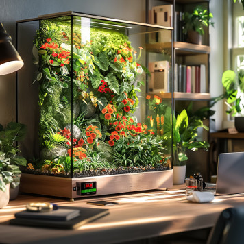 Нагрівальний мат з термостатом Terrario Amantea 2.0 7W 28x15см-2