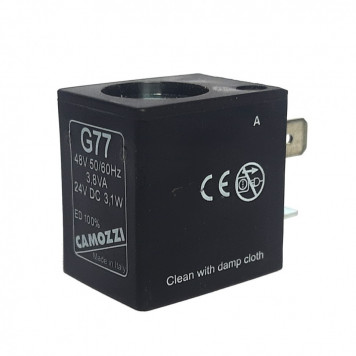 Котушка для електроклапана 3,1W Camozzi DC 24V/AC 48V (G77)-1