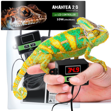 Нагрівальний мат з термостатом Terrario Amantea 2.0 10W 30x20см-3