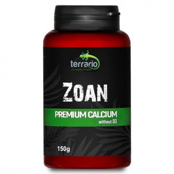Кальцій без вітаміну D3 для рептилій Terrario Zoan Calcium without D3 150г.