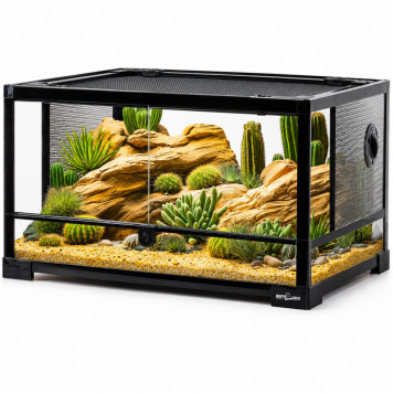 Террариум Repti-Zoo 60x45x32см со стеклянной дверцей, замком и водостойким дном (RK0117N)
