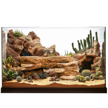 Декорація криївка Terrario Mountain Shelf S 13x21x6см (22147)-4