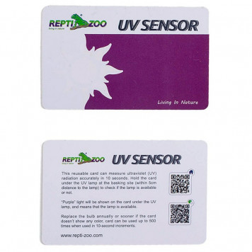 Багаторазова карта Repti-Zoo UVB01 2шт. для перевірки ультрафіолетового випромінювання в тераріумі-1