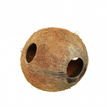 Будинок з кокоса з 3 отворами (волосатий) (kokos-home-v)-1