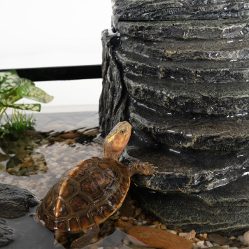 Декоративний фільтр-водоспад Repti-Zoo Turtle Filter Rock GLB09 у формі скелі для черепах, крабів і амфібій (350 л/год, до 90 літрів)-6