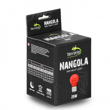 Інфрачервона нагрівальна лампа Terrario Nangola Red Night Light 25W-3