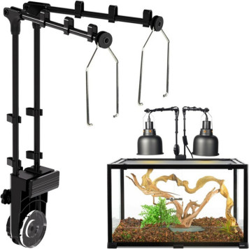 Тримач для ламп Repti-Zoo Dual Light Bracket LH023D подвійний кронштейн для тераріуму 360°-3